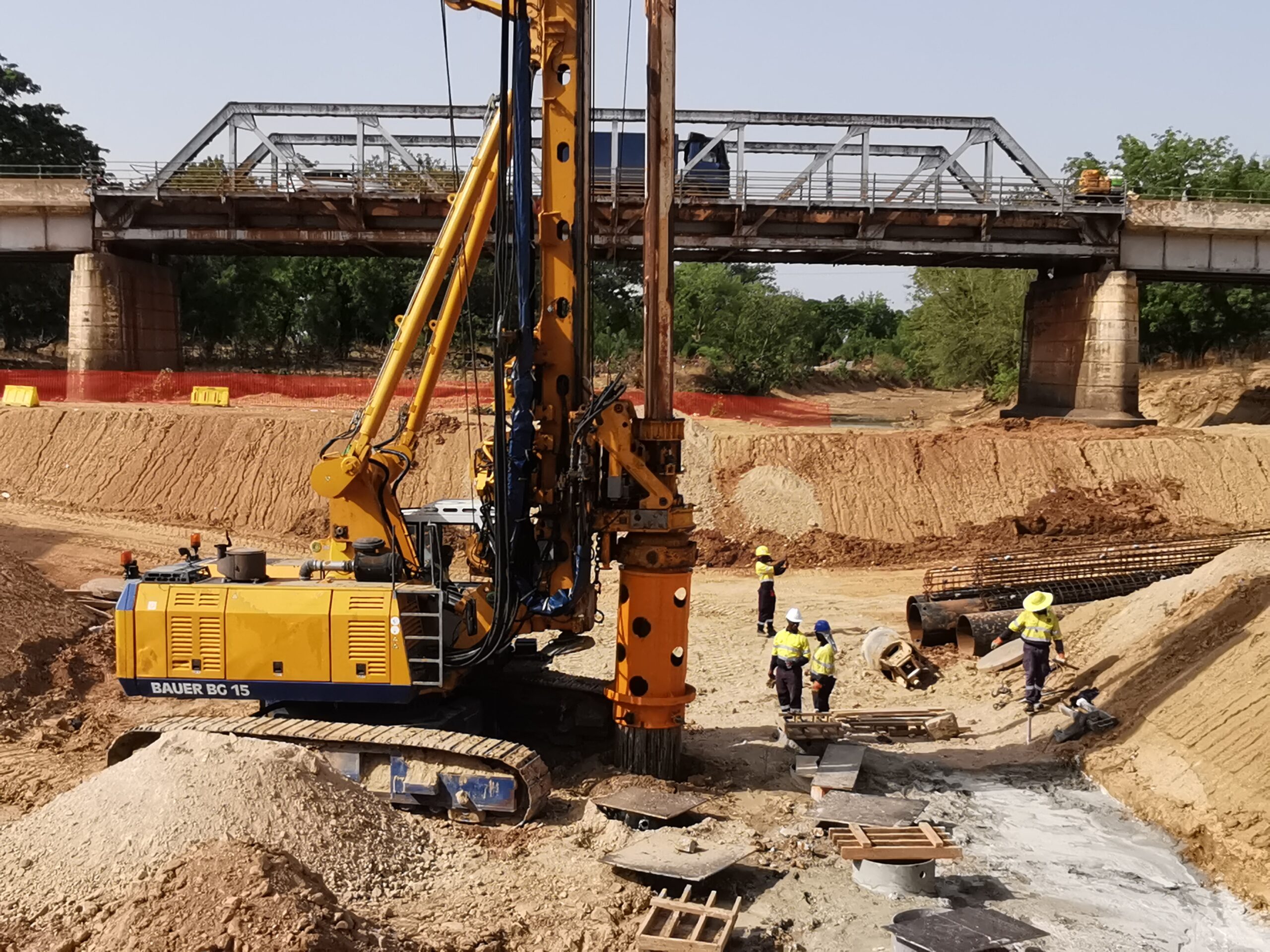 Bauer Solutions advanced piling equipment used for construction projects across Ghana